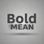 Bold Mean in Text