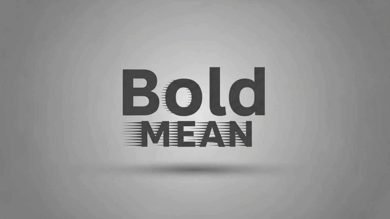 Bold Mean in Text