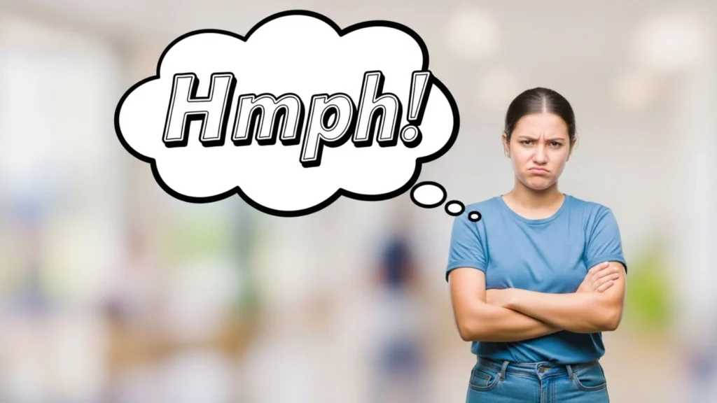 what does hmph mean in text
