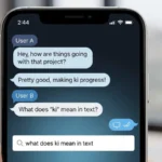 what does ki mean in text