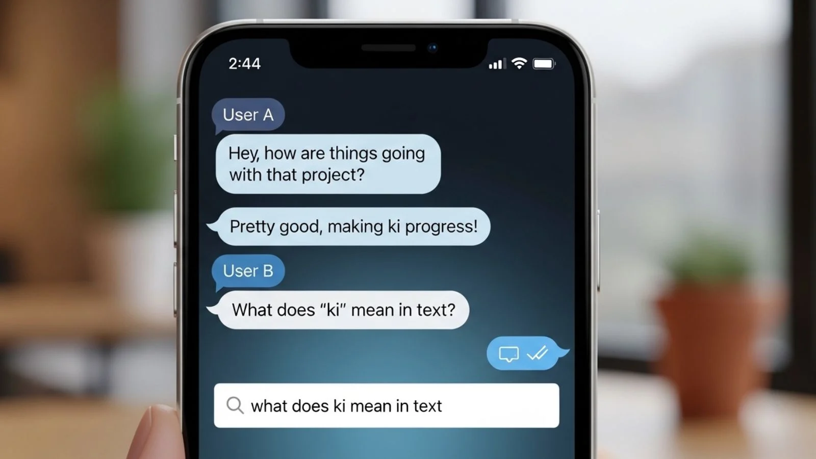 what does ki mean in text
