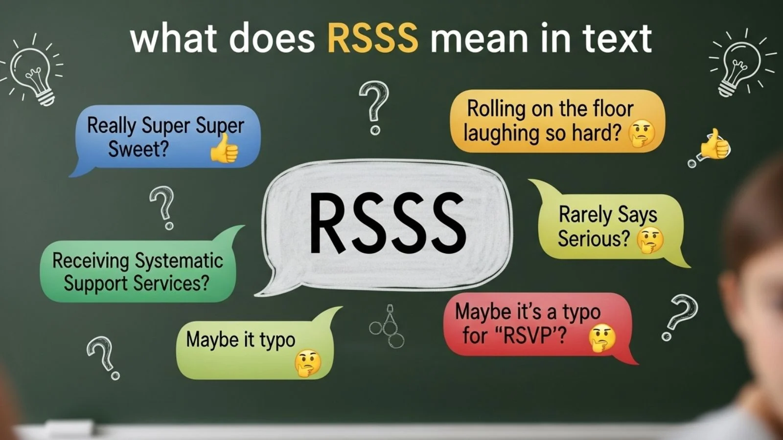 what does rsss mean in text