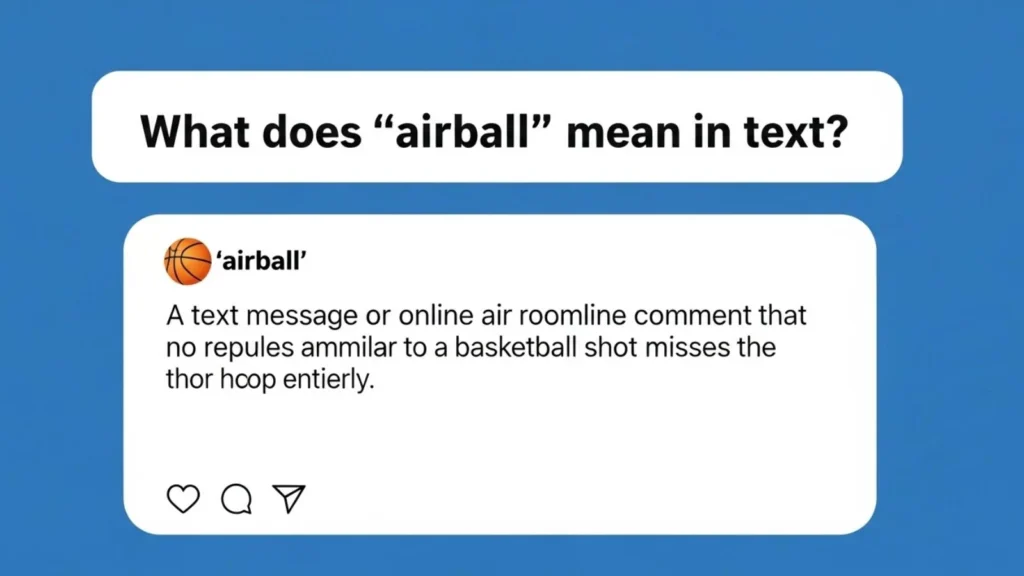 what does airball mean in text