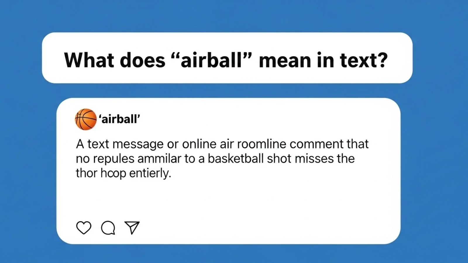 what does airball mean in text