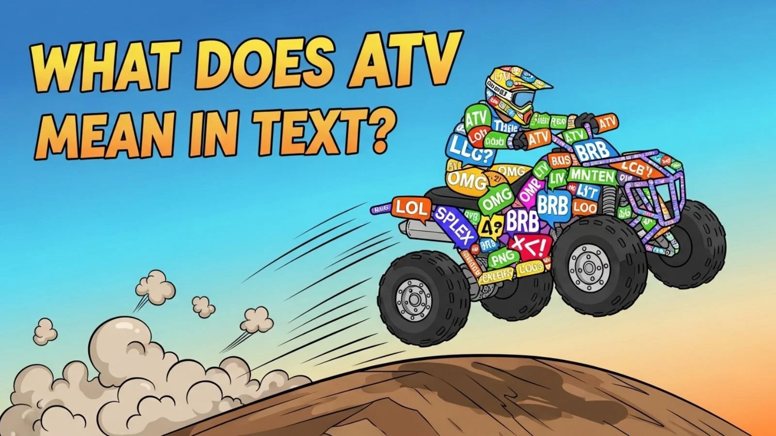 what does atv mean in text