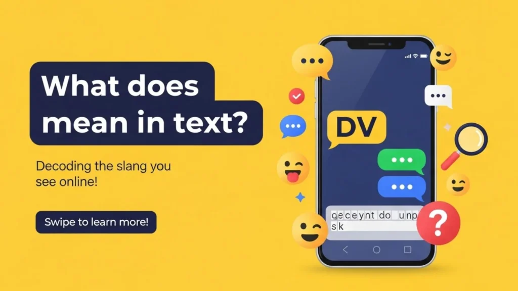 what does dv mean in text