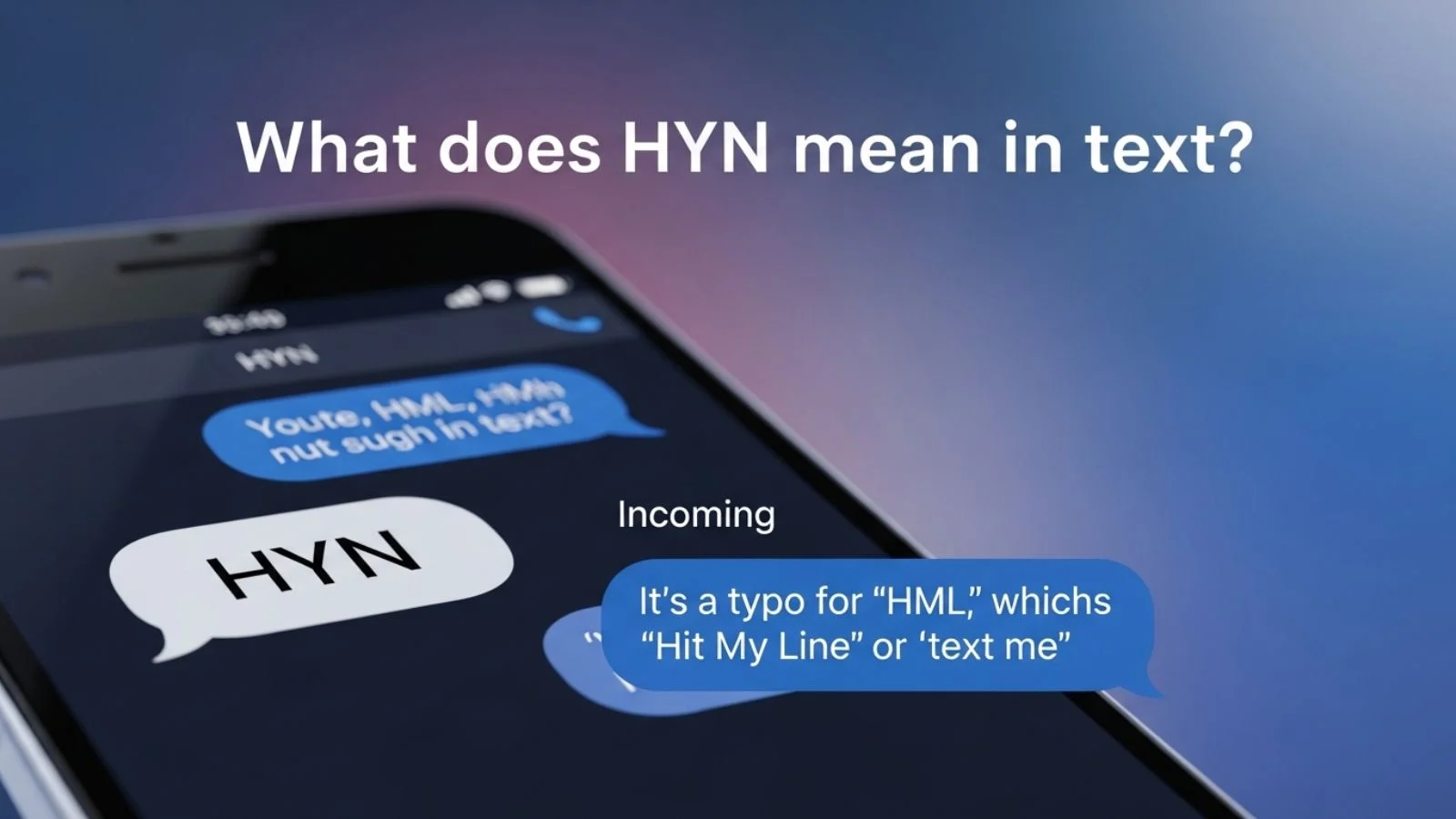 what does hyn mean in text