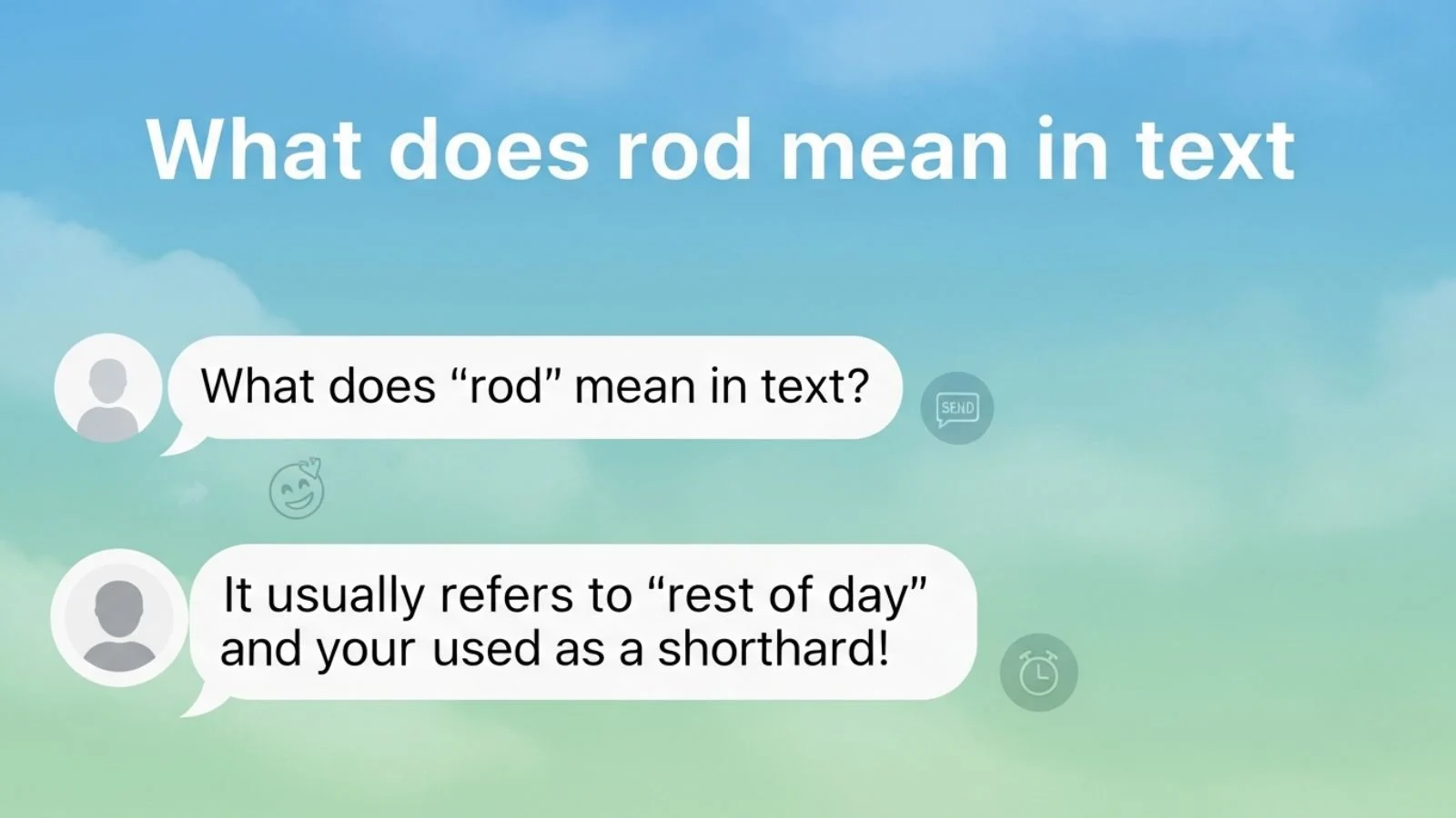 what does rod mean in text