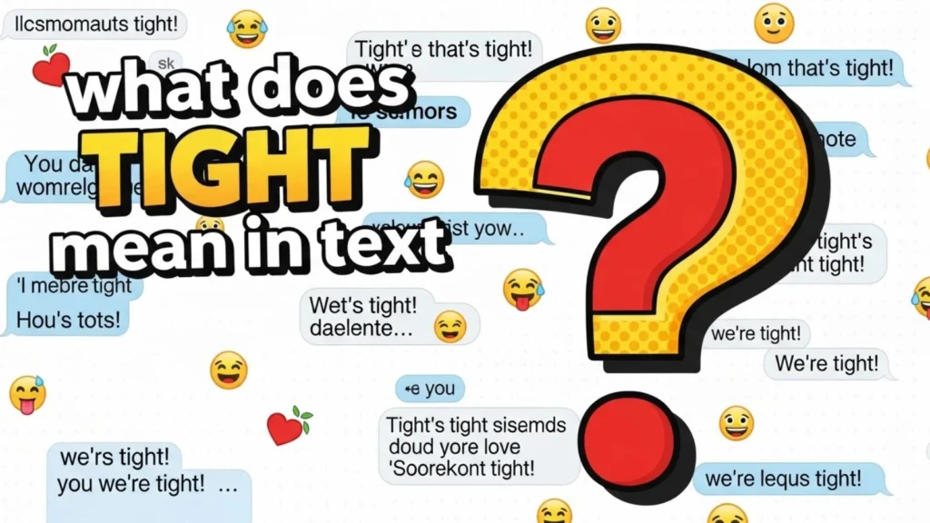 what does tight mean in text