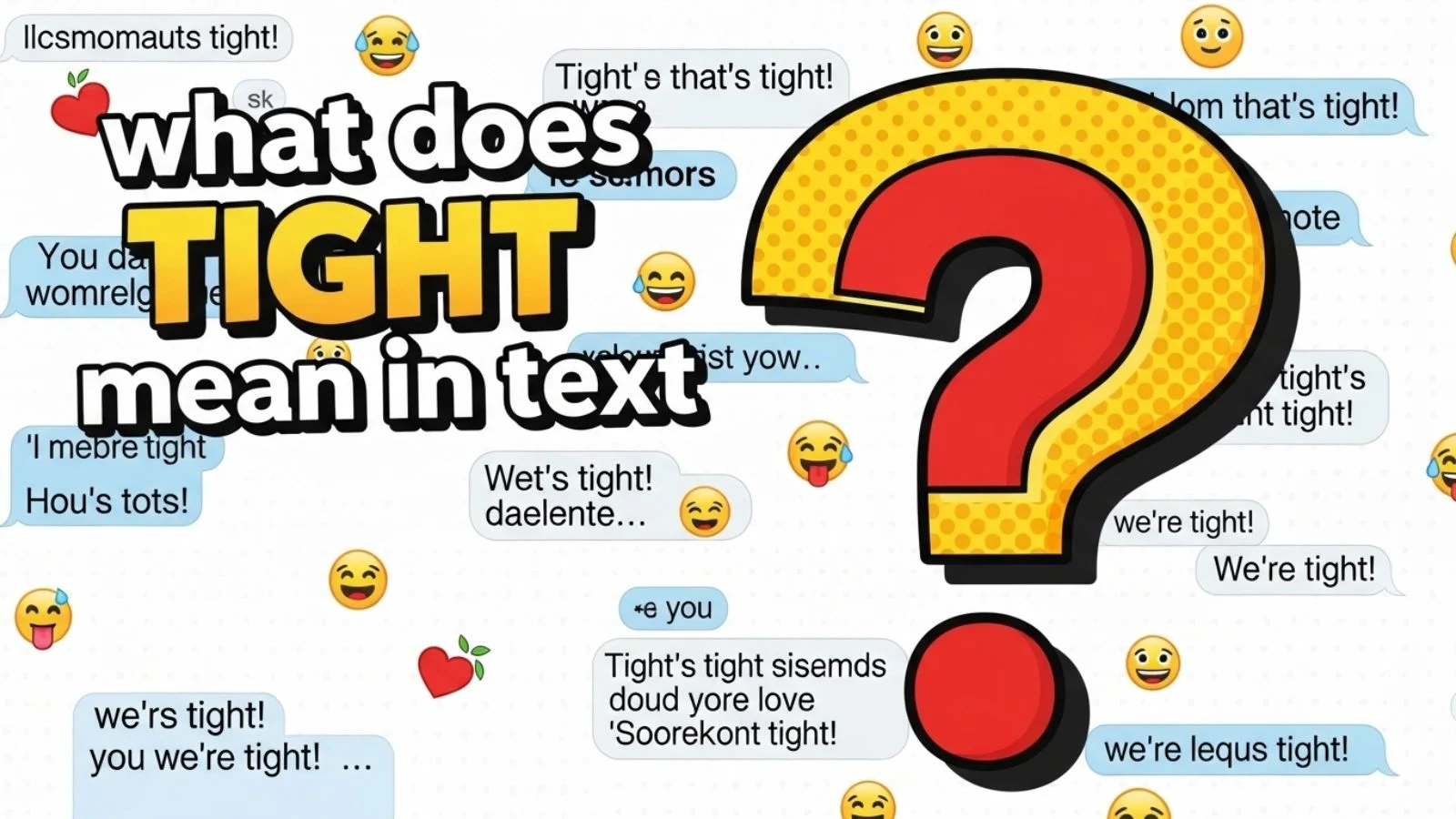 what does tight mean in text