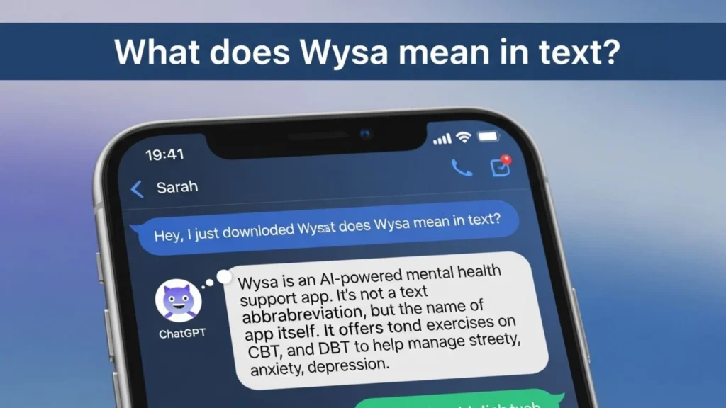 what does wysa mean in text