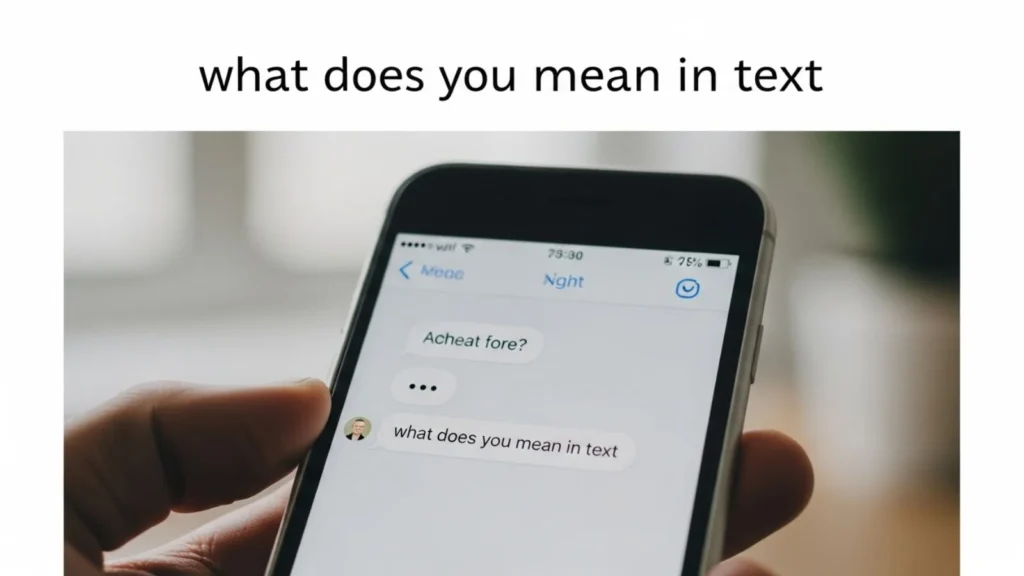 what does you mean in text