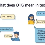 what dose otg mean in text