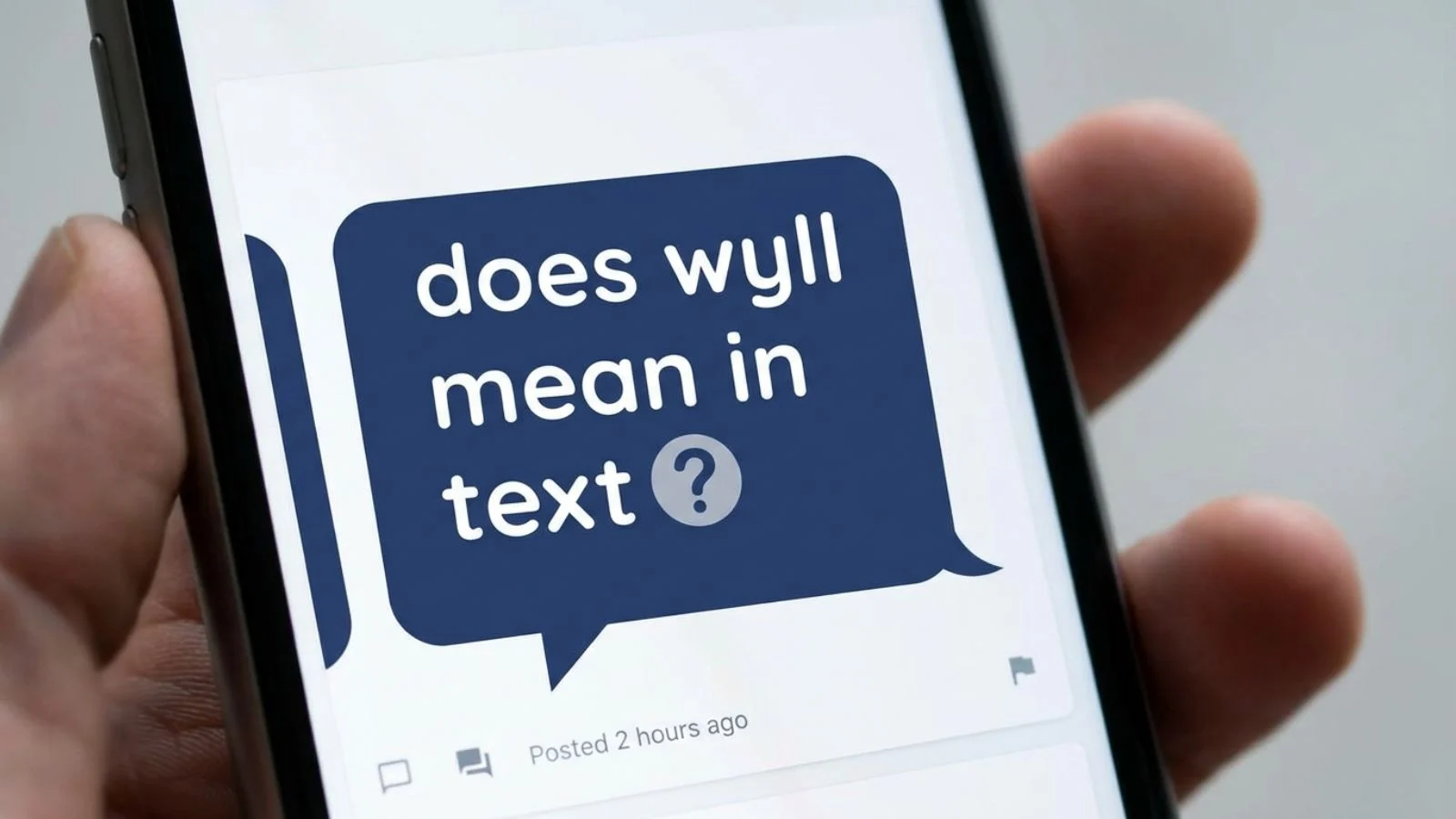 does wyll mean in text