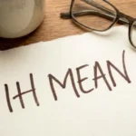 ih mean in text