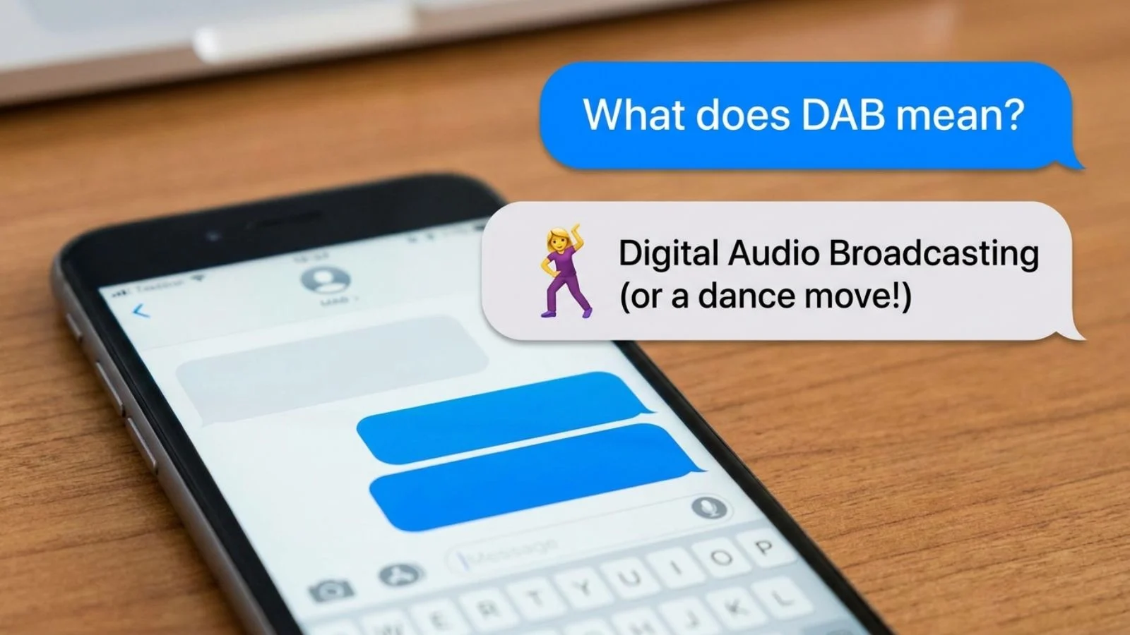 what do dab mean in text