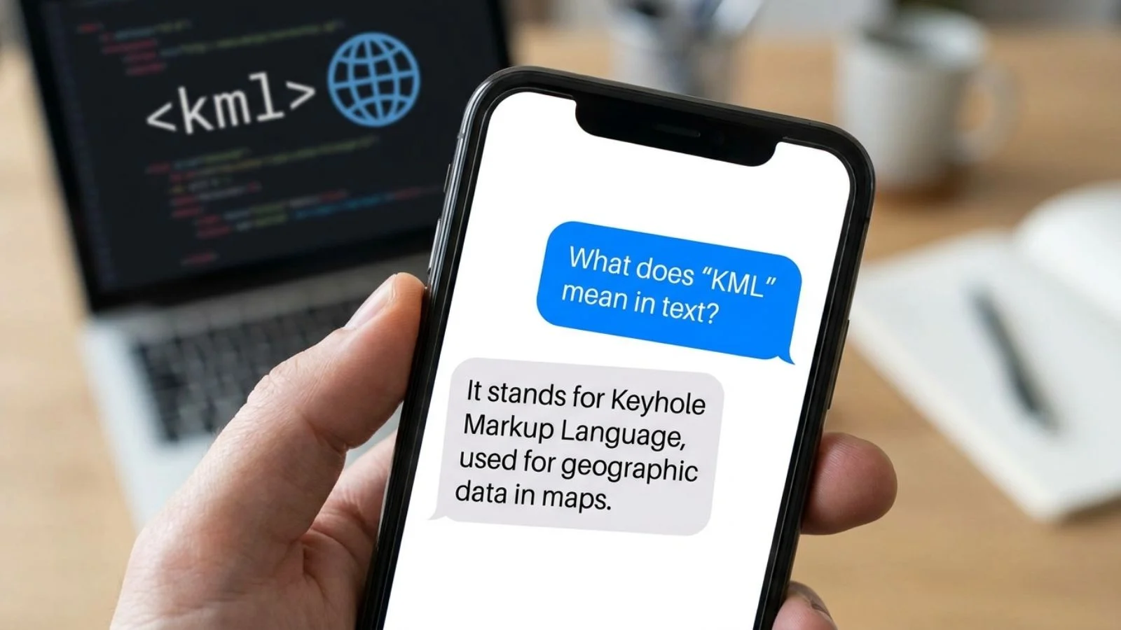 what do kml mean in text