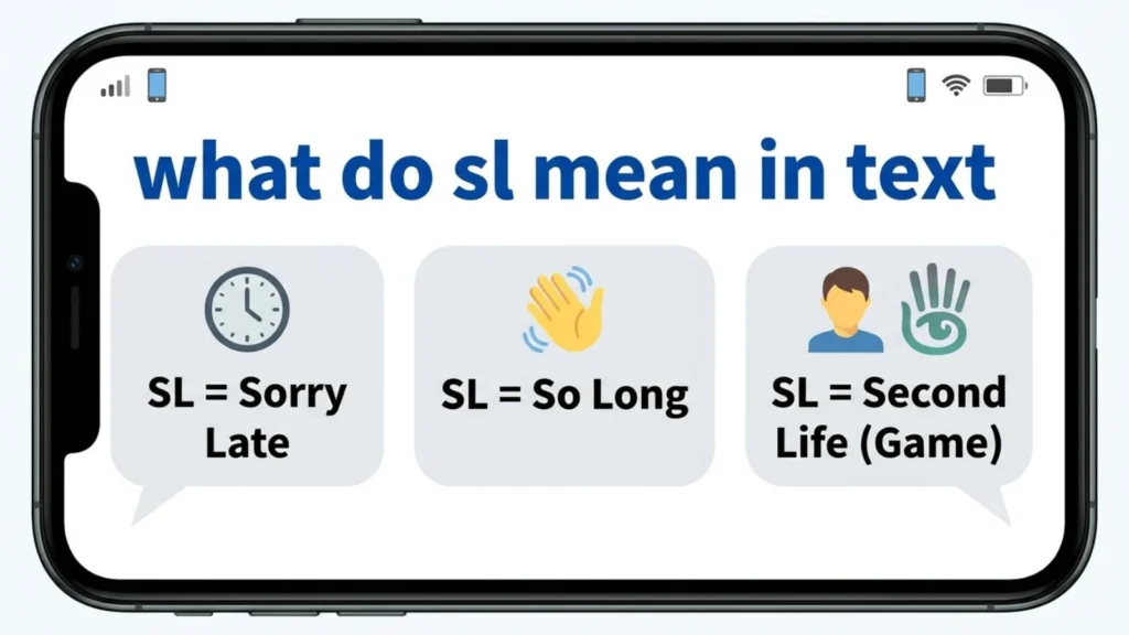 what do sl mean in text
