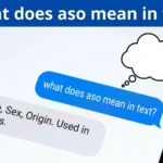 what does aso mean in text