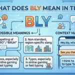 what does bly mean in text