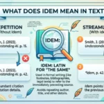 what does idem mean in text