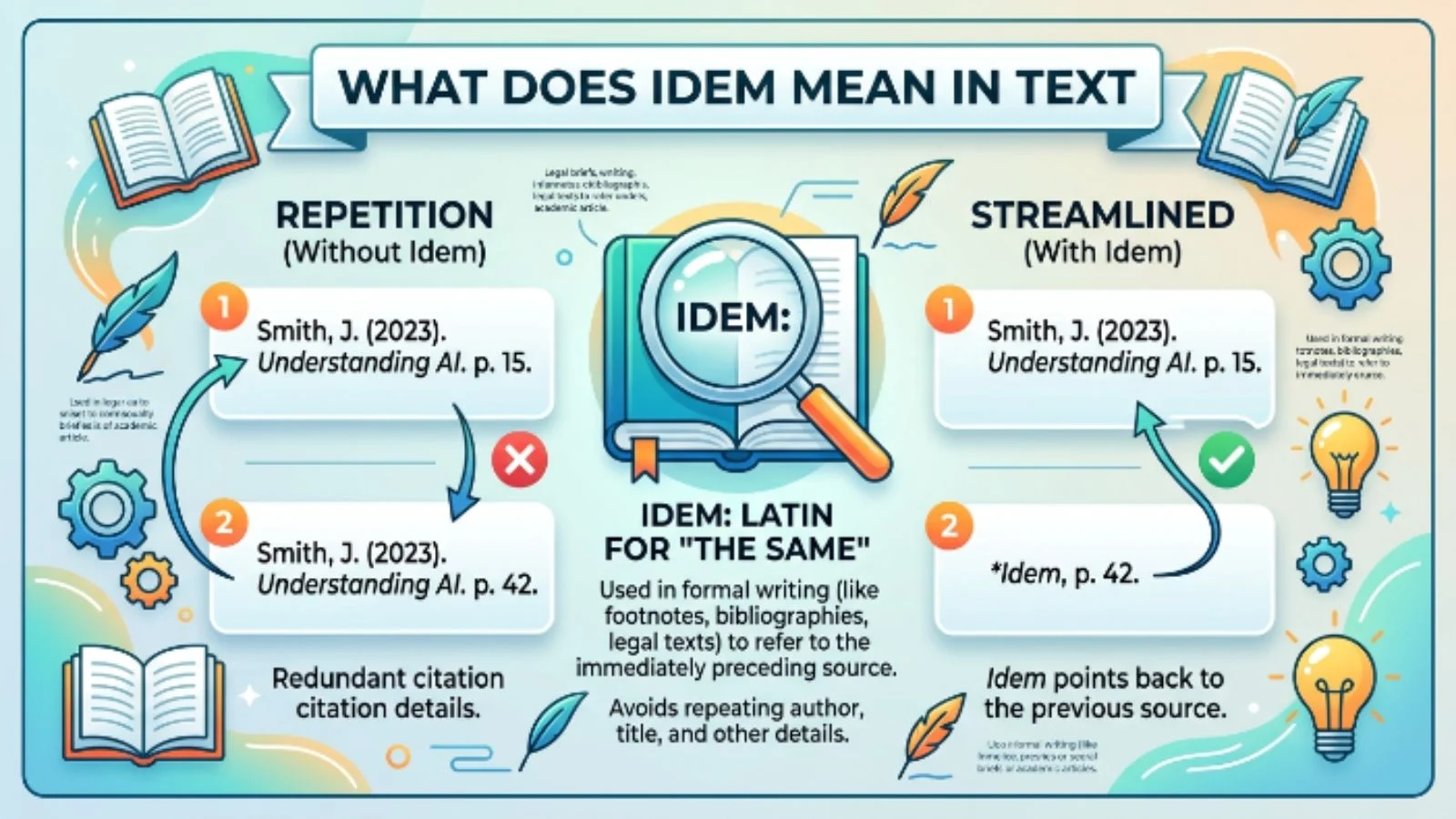 what does idem mean in text