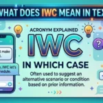 what does iwc mean in text