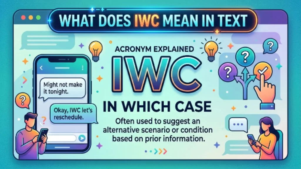 what does iwc mean in text