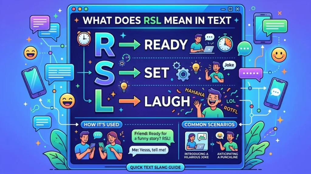what does rsl mean in text