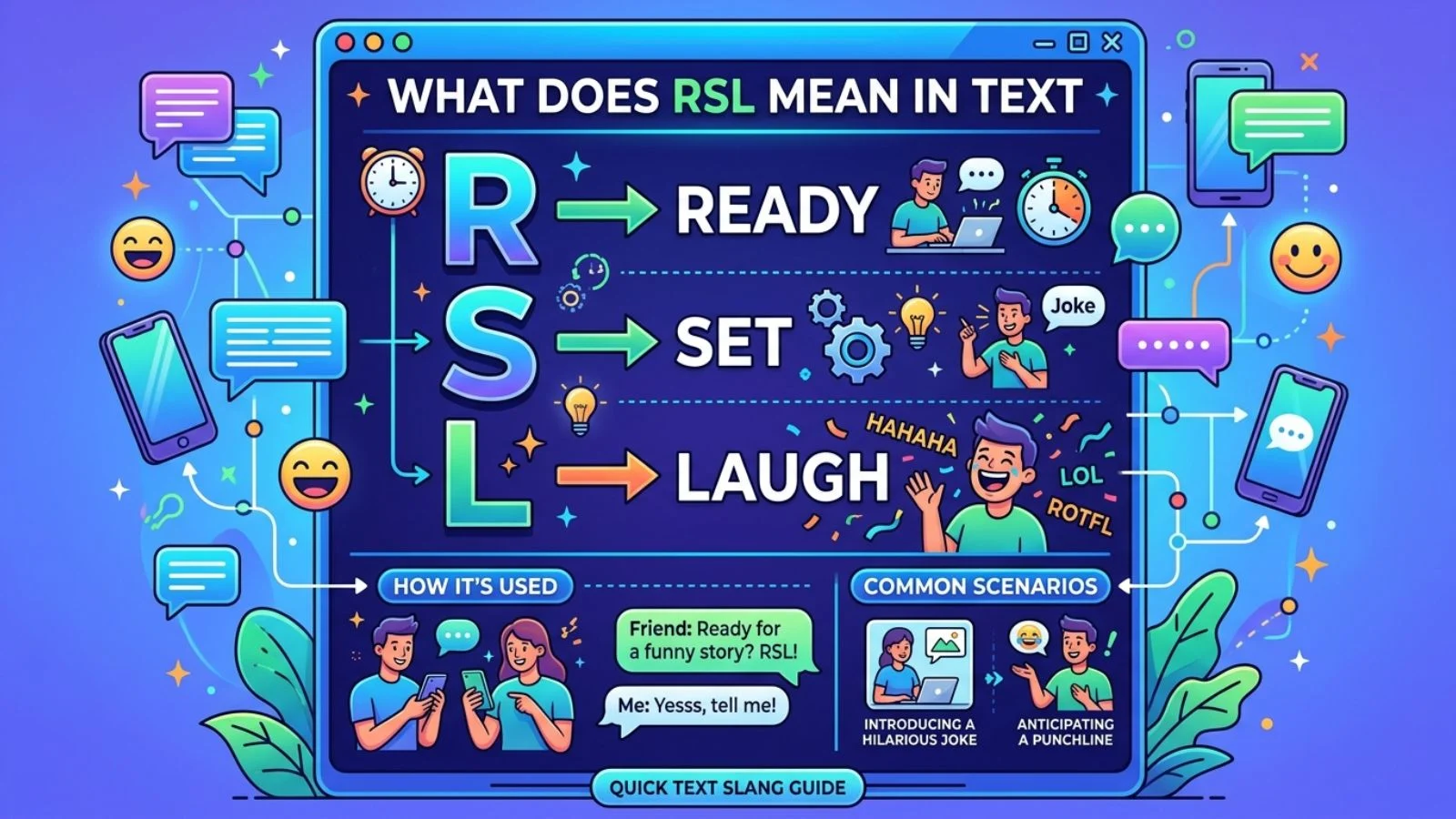 what does rsl mean in text