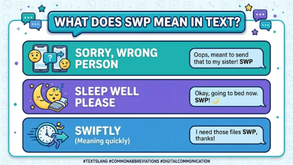 what does swp mean in text