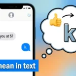what k mean in text