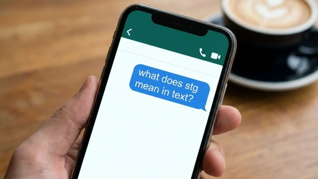 what stg mean in text