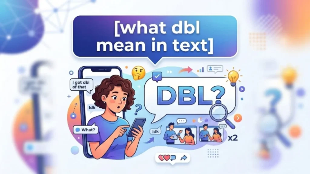 what dbl mean in text
