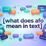 what does afo mean in text