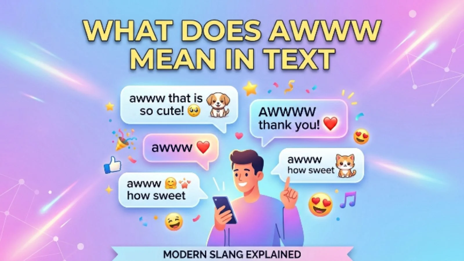 what does awww mean in text