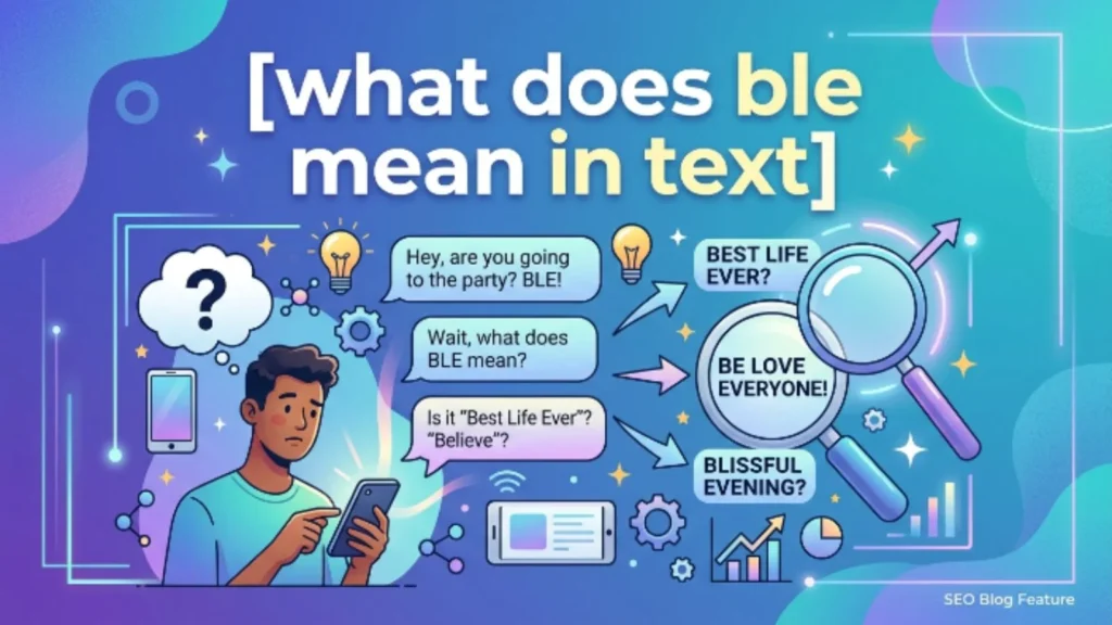 what does ble mean in text