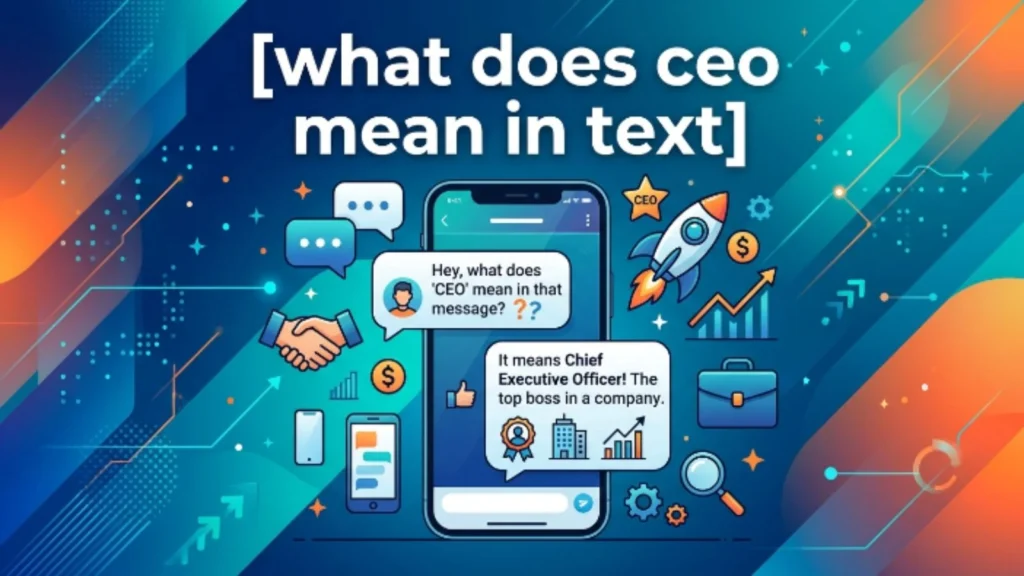 what does ceo mean in text