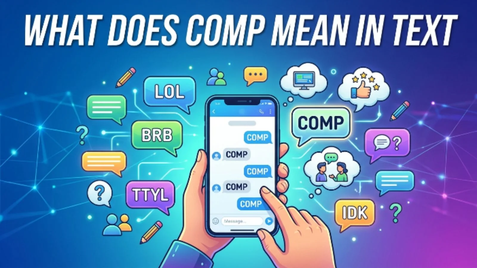 what does comp mean in text