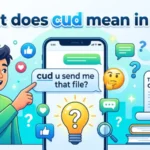 what does cud mean in text