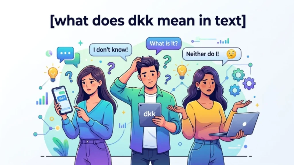 what does dkk mean in text