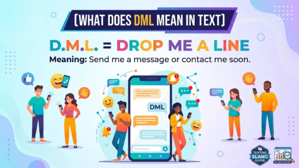 what does dml mean in text