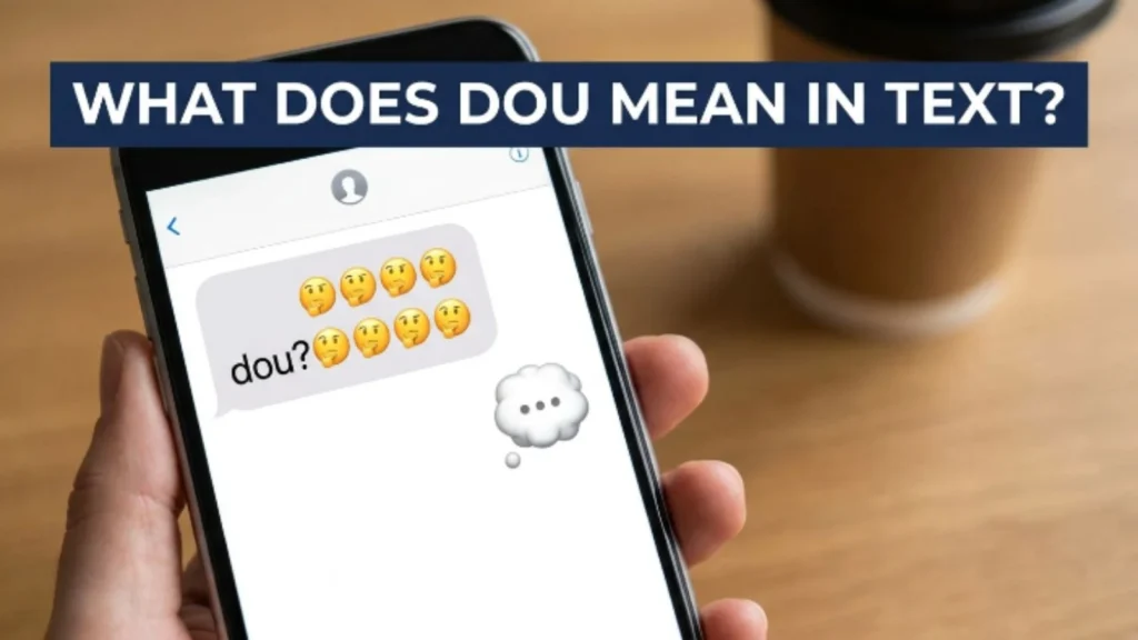 what does dou mean in text