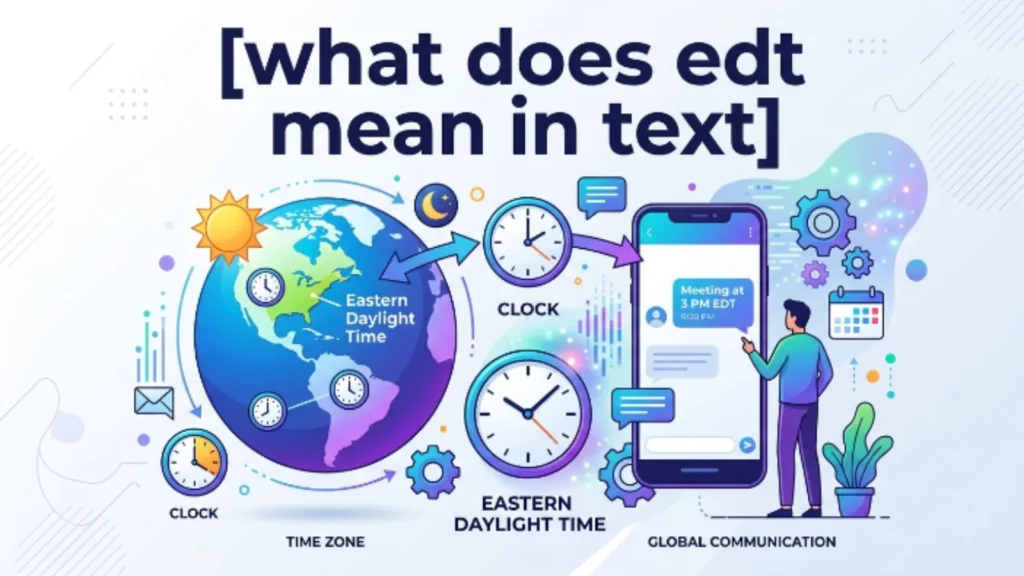 what does edt mean in text