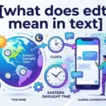 what does edt mean in text