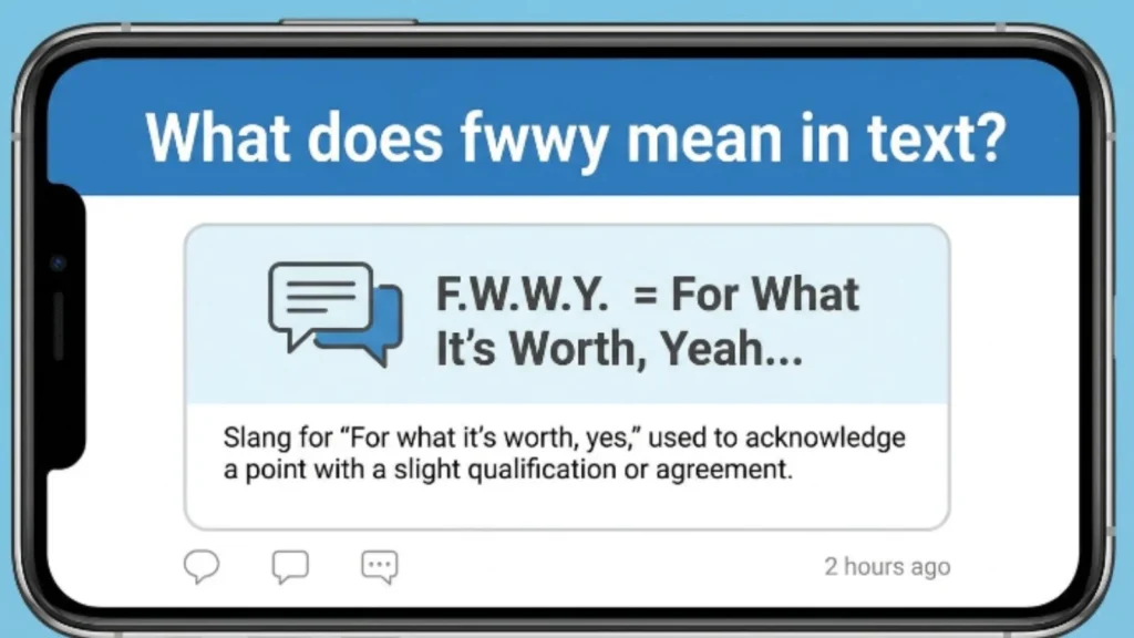 what does fwwy mean in text