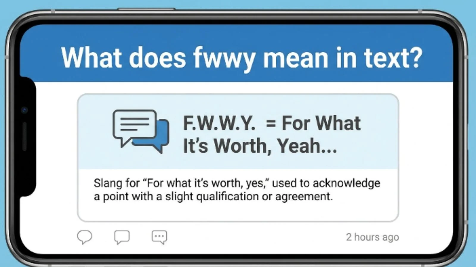 what does fwwy mean in text