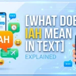 what does iah mean in text