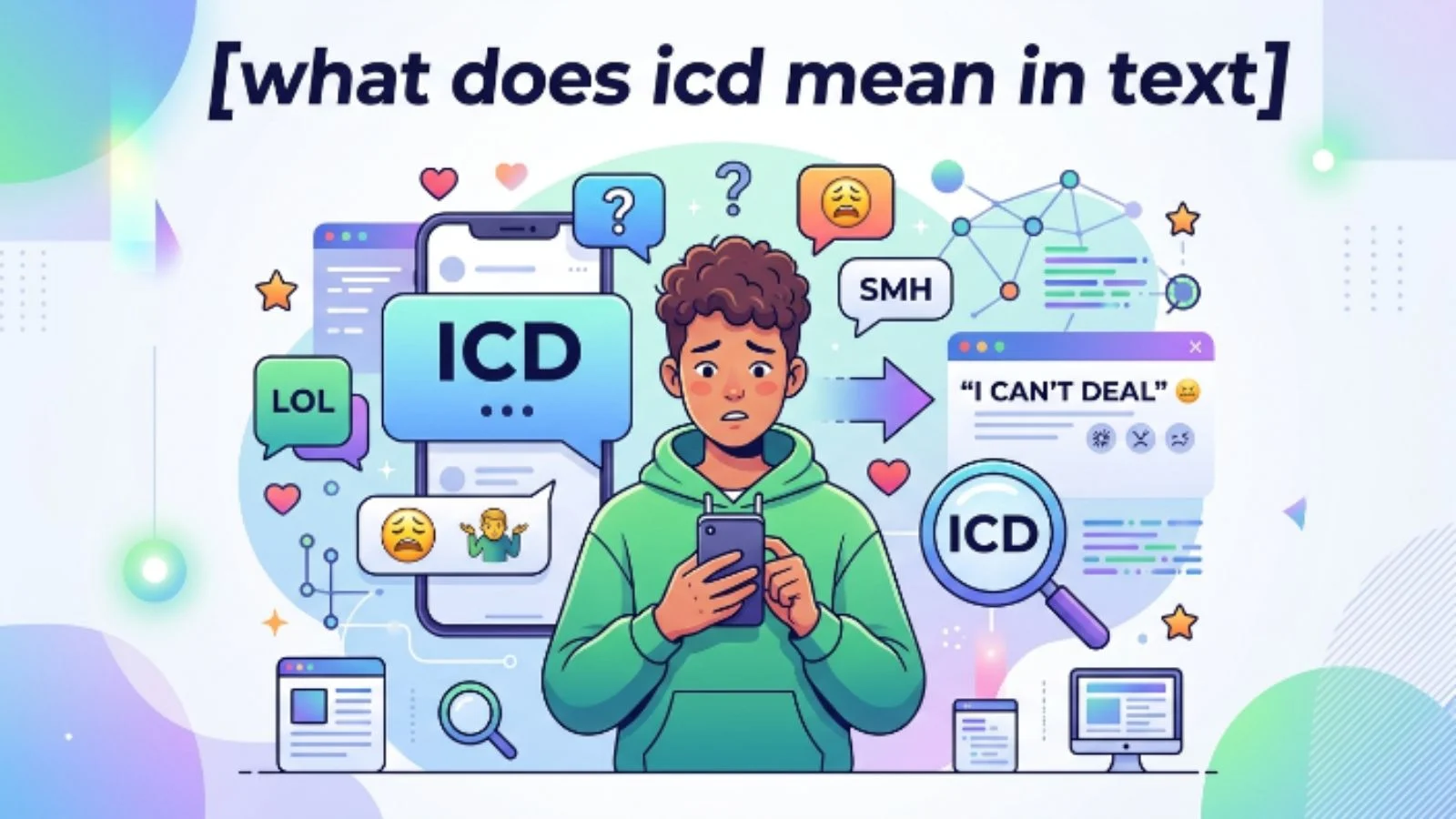 what does icd mean in text