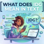 what does idg mean in text